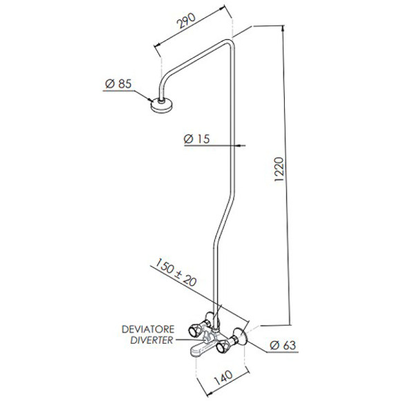 Душевая система Remer Y-YG 08YG Хром Душевая система Remer Y-YG 08YG Хром