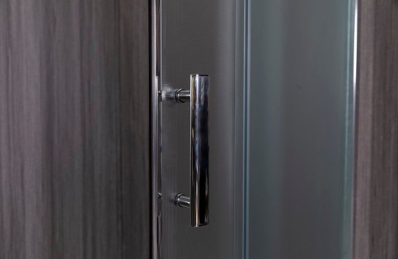 Душевой уголок Esbano ESR-8034 100x100 ESUGR8034 профиль Хром стекло рифленое