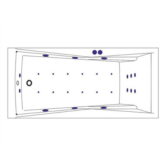 Акриловая ванна Excellent Palace 170x75 WAEX.PAL17.ULTRA.CR с гидромассажем Акриловая ванна Excellent Palace 170x75 WAEX.PAL17.ULTRA.CR с гидромассажем