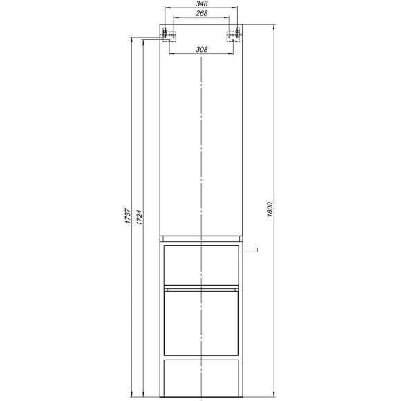 Шкаф пенал Allen Brau Priority 40 R 1.31005.PWM Папирус матовый Шкаф пенал Allen Brau Priority 40 R 1.31005.PWM Папирус матовый