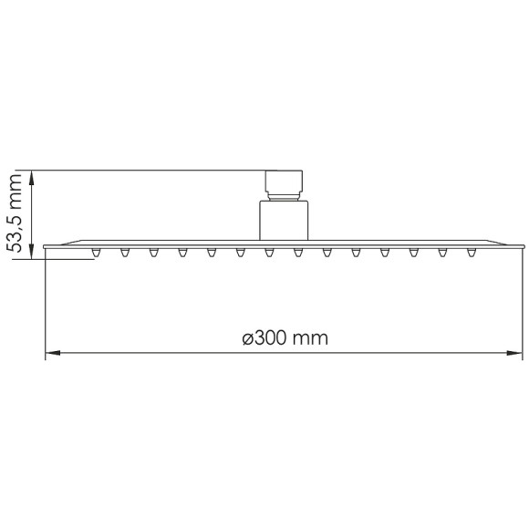 Верхний душ WasserKRAFT Asphe A332 Розовое золото Верхний душ WasserKRAFT Asphe A332 Розовое золото