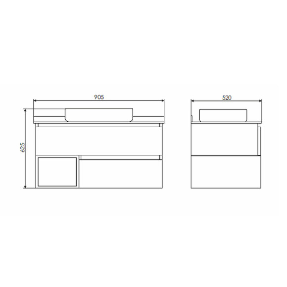 Тумба с раковиной Comforty Прага 90 00-00014424 подвесная Дуб белый Белая глянцевая Графит Тумба с раковиной Comforty Прага 90 00-00014424 подвесная Дуб белый Белая глянцевая Графит