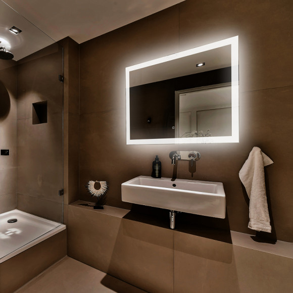 Зеркало Abber See 120 AG6107SXL-1.2 с подсветкой с сенсорным выключателем и диммером Зеркало Abber See 120 AG6107SXL-1.2 с подсветкой с сенсорным выключателем и диммером