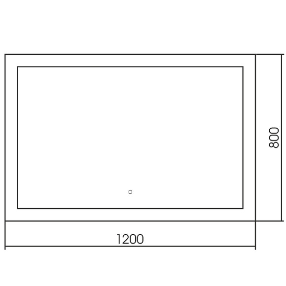 Зеркало Abber See 120 AG6107SXL-1.2 с подсветкой с сенсорным выключателем и диммером Зеркало Abber See 120 AG6107SXL-1.2 с подсветкой с сенсорным выключателем и диммером