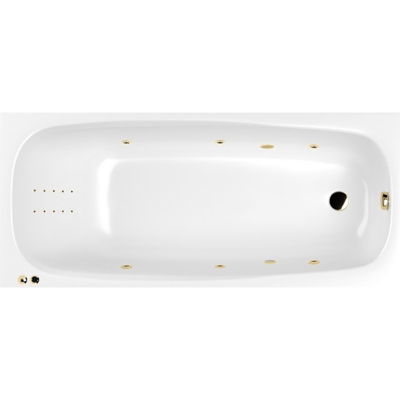 Акриловая ванна Whitecross Layla 170x75 0102.170075.100.LINENANO.GL с гидромассажем