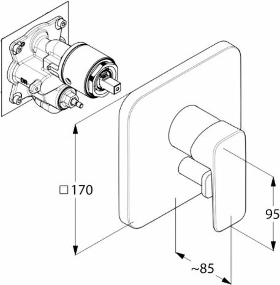 Душевая система Kludi Pure Style 406300575 Хром Душевая система Kludi Pure Style 406300575 Хром
