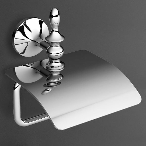 Держатель туалетной бумаги Art&Max Bohemia AM-E-4283-Cr с крышкой Хром