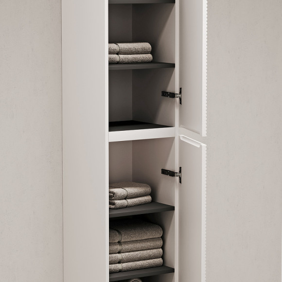 Шкаф пенал Sancos Folk 35 PFL35W подвесной Bianco