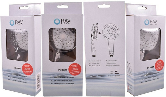 Ручной душ Rav Slezak Cosmo Eco PS0024 Хром Ручной душ Rav Slezak Cosmo Eco PS0024 Хром