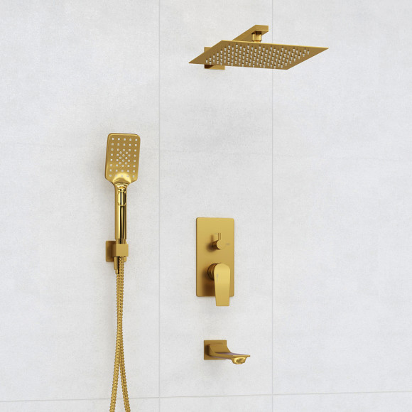 Душевая система WasserKRAFT A175571 Золото матовое Душевая система WasserKRAFT A175571 Золото матовое