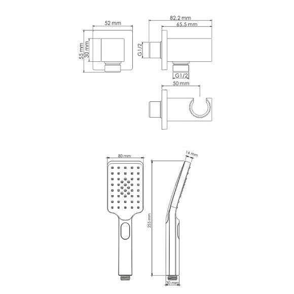 Душевая система WasserKRAFT A175571 Золото матовое Душевая система WasserKRAFT A175571 Золото матовое