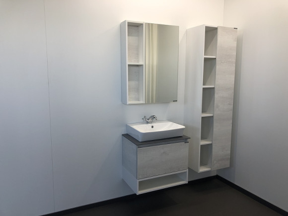 Зеркальный шкаф Comforty Прага 60 00004147599 Дуб белый