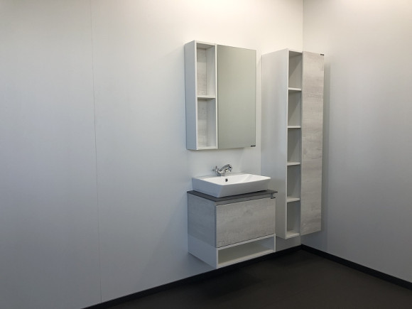 Зеркальный шкаф Comforty Прага 60 00004147599 Дуб белый