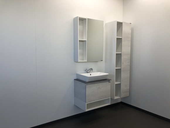 Зеркальный шкаф Comforty Прага 60 00004147599 Дуб белый