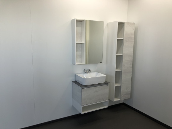 Зеркальный шкаф Comforty Прага 60 00004147599 Дуб белый