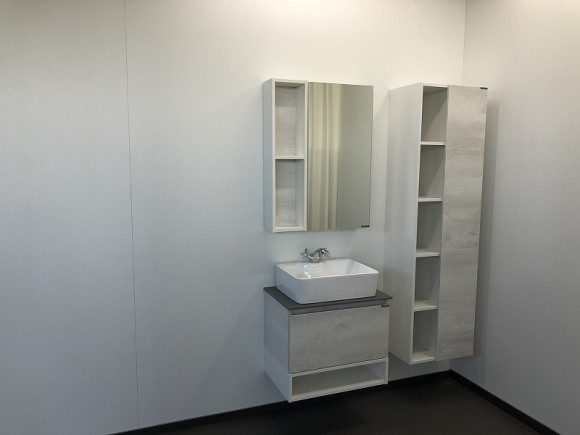 Зеркальный шкаф Comforty Прага 60 00004147599 Дуб белый