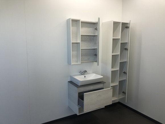 Зеркальный шкаф Comforty Прага 60 00004147599 Дуб белый