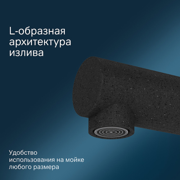 Смеситель для кухни AM.PM Like F8005022 Черный матовый