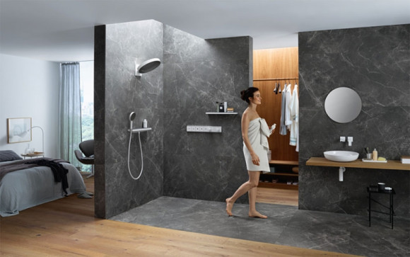 Стеклянная полка Hansgrohe Rainfinity 50 26844700 Белый матовый Графит Стеклянная полка Hansgrohe Rainfinity 50 26844700 Белый матовый Графит