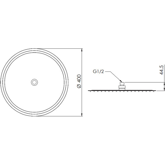Верхний душ Remer 357UFM40X Хром Верхний душ Remer 357UFM40X Хром