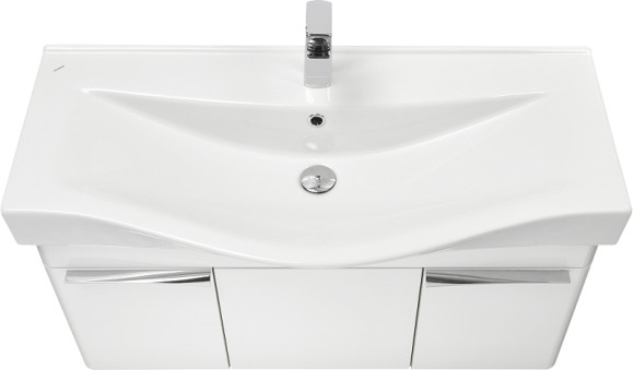 Тумба под раковину Aquaton Беверли 100 1A236701BV010 подвесная Белый глянец