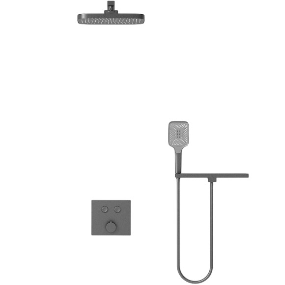 Душевая система Vincea VSFW-4211RGM Вороненая сталь
