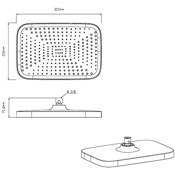 Душевая система Vincea VSFW-4211RGM Вороненая сталь