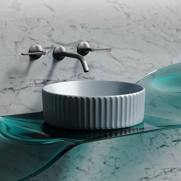 Раковина-чаша Ceramicanova Element 36 CN6057MHL Серо-голубая матовая Раковина-чаша Ceramicanova Element 36 CN6057MHL Серо-голубая матовая