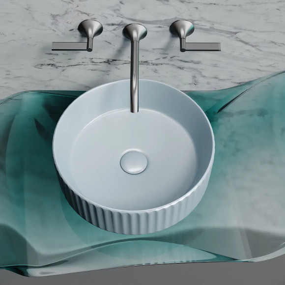 Раковина-чаша Ceramicanova Element 36 CN6057MHL Серо-голубая матовая Раковина-чаша Ceramicanova Element 36 CN6057MHL Серо-голубая матовая