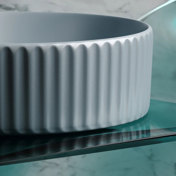 Раковина-чаша Ceramicanova Element 36 CN6057MHL Серо-голубая матовая Раковина-чаша Ceramicanova Element 36 CN6057MHL Серо-голубая матовая