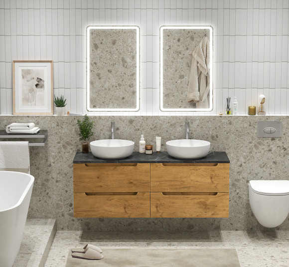 Тумба под раковину BelBagno Etna 140 ETNA-1400-4C-SO-2-RN подвесная Rovere Nature Тумба под раковину BelBagno Etna 140 ETNA-1400-4C-SO-2-RN подвесная Rovere Nature