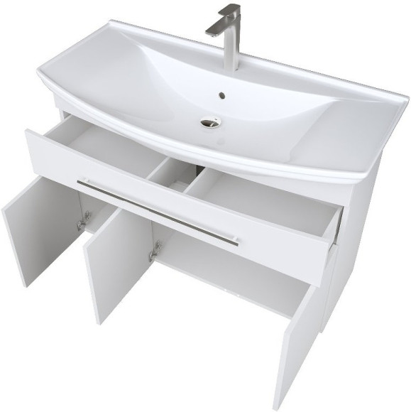 Тумба под раковину 1MarKa Lina New 105Н У94492 Белый глянец