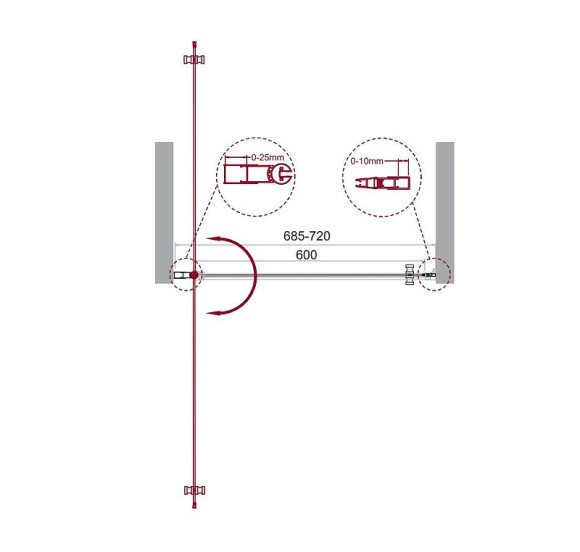 Душевая дверь BelBagno Etna 70 ETNA-B-1-70-C-Cr-90 профиль Хром стекло прозрачное Душевая дверь BelBagno Etna 70 ETNA-B-1-70-C-Cr-90 профиль Хром стекло прозрачное