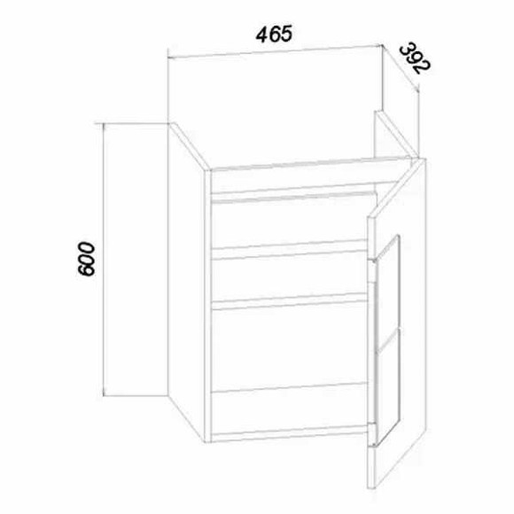 Тумба под раковину Бриклаер Форест 50 4627125414640 подвесная Дуб золотой Антрацит Тумба под раковину Бриклаер Форест 50 4627125414640 подвесная Дуб золотой Антрацит