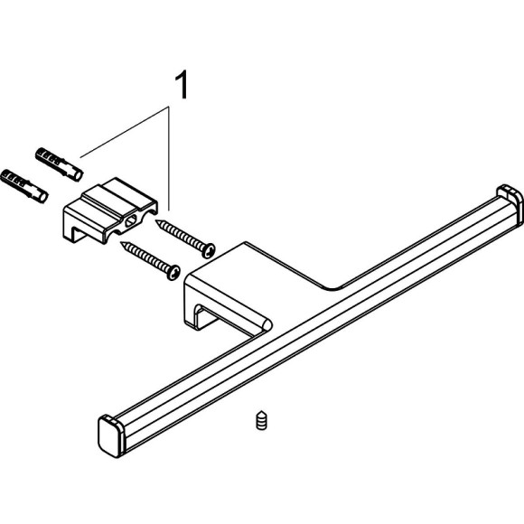 Держатель туалетной бумаги Hansgrohe AddStoris 41748340 двойной Шлифованный черный хром