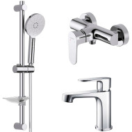 Комплект смесителей Aquatek Оберон AQ1231CR Хром