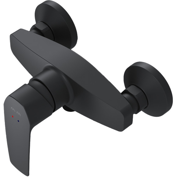 Комплект душевого уголка с душевой системой и аксессуарами AM.PM Gem 90x90 WK90EN профиль Черный матовый стекло прозрачное Комплект душевого уголка с душевой системой и аксессуарами AM.PM Gem 90x90 WK90EN профиль Черный матовый стекло прозрачное