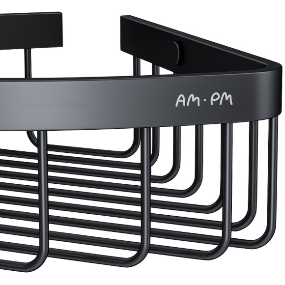 Комплект душевого уголка с душевой системой и аксессуарами AM.PM Gem 90x90 WK90EN профиль Черный матовый стекло прозрачное Комплект душевого уголка с душевой системой и аксессуарами AM.PM Gem 90x90 WK90EN профиль Черный матовый стекло прозрачное