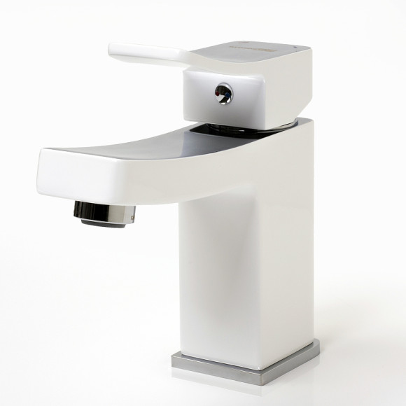 Смеситель для раковины WasserKRAFT Aller 1063W Белый Хром