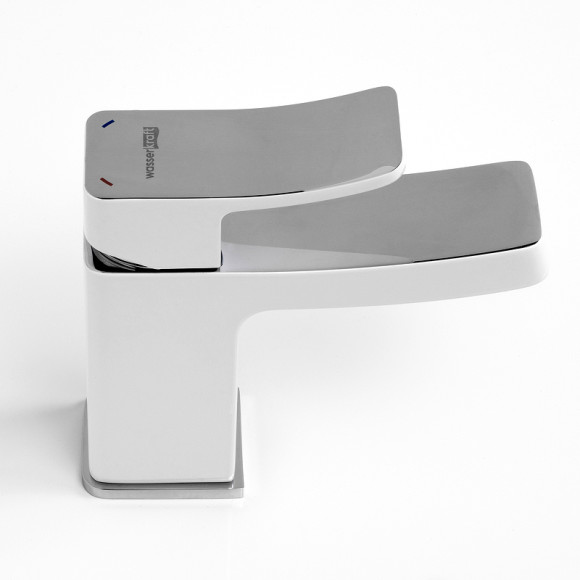 Смеситель для раковины WasserKRAFT Aller 1063W Белый Хром