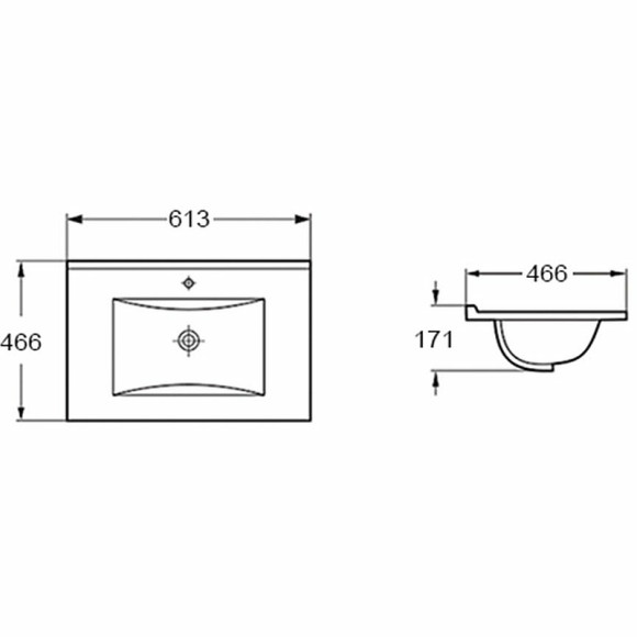 Раковина Vincea 60 VBS-13960MA Антрацит матовый