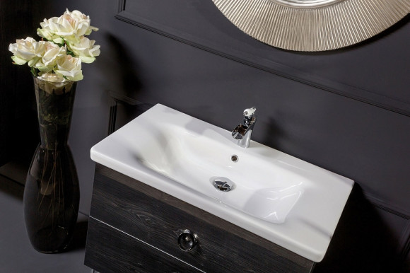 Тумба под раковину Boheme Armadi Art NeoArt 80 830-080-BW подвесная Black Wood