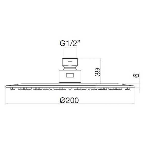 Верхний душ Webert AC1024560BRASS Черный