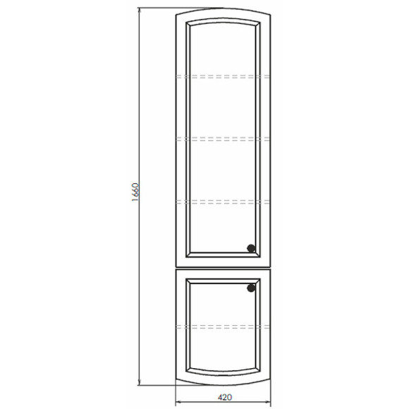Шкаф пенал Comforty Палини 42 00004148012 подвесной Белый глянец