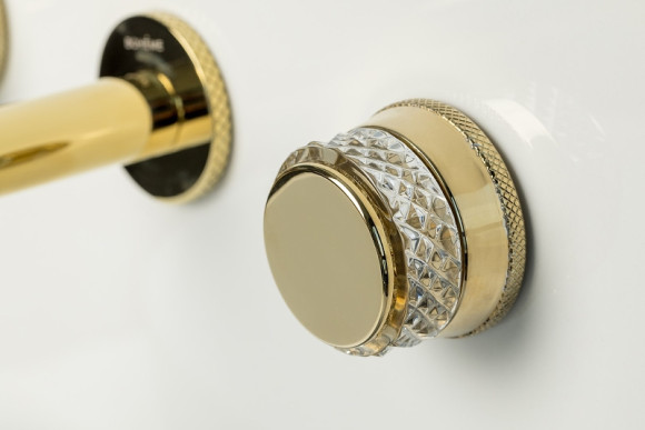 Смеситель для раковины Boheme Aura 152-2-G-A Золото