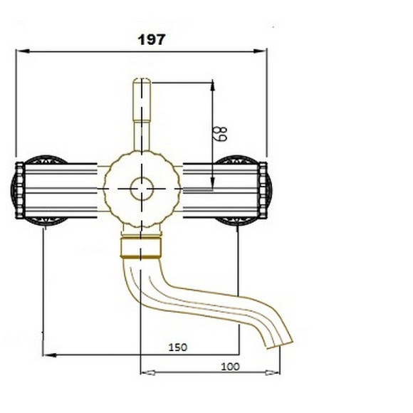 Смеситель для раковины Bronze de Luxe Windsor 10112 Бронза Смеситель для раковины Bronze de Luxe Windsor 10112 Бронза