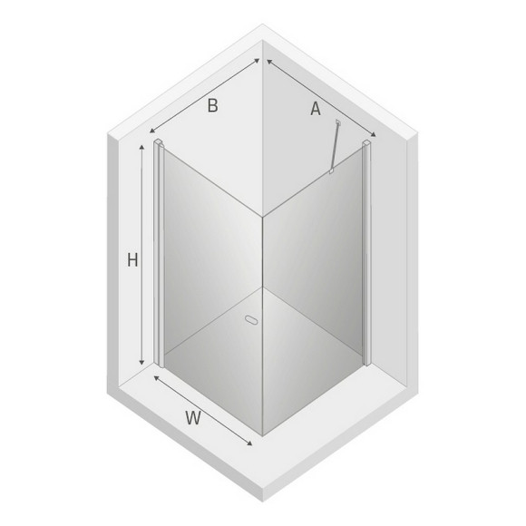 Душевой уголок New Trendy New Soleo Chrome 80х120 D-0140A/D-0151B профиль Хром стекло прозрачное Душевой уголок New Trendy New Soleo Chrome 80х120 D-0140A/D-0151B профиль Хром стекло прозрачное