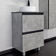 Тумба с раковиной Comforty Эдинбург 60Н 00-00004767 Бетон светлый