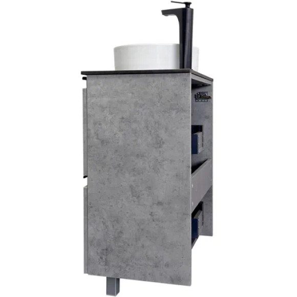 Тумба с раковиной Comforty Эдинбург 60Н 00-00004767 Бетон светлый