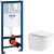 Комплект унитаза WeltWasser Merzbach 043 GL-WT 10000009939 с инсталляцией Grohe Rapid SL 38721001 с сиденьем Микролифт и клавишей смыва Хром